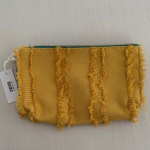 Yellow Fringed pouch